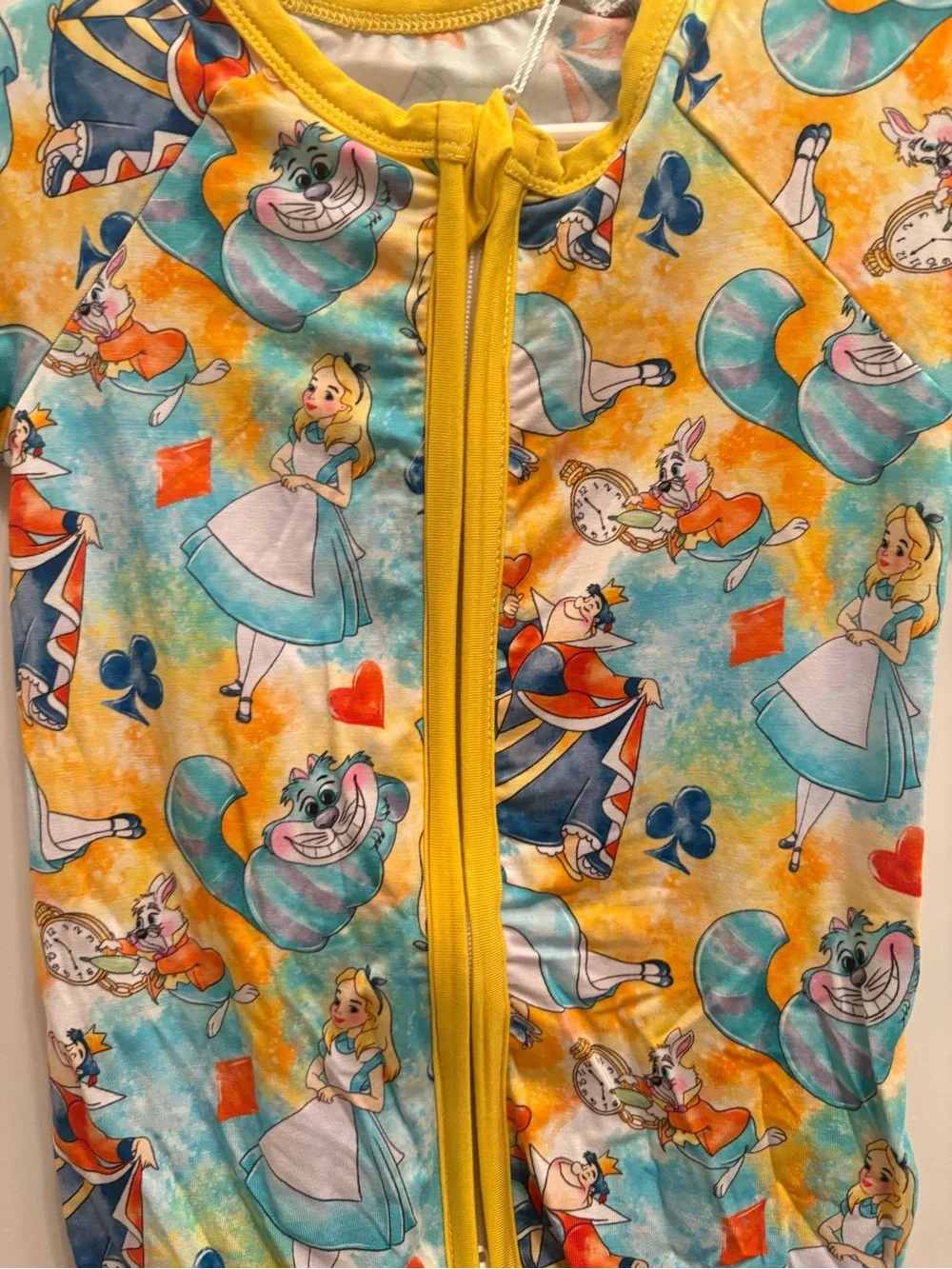 Alice in Wonderland Bamboo Shortie 12-18 NWT